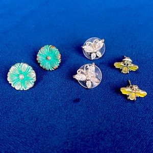 Flower, Butterfly & Bee earrings